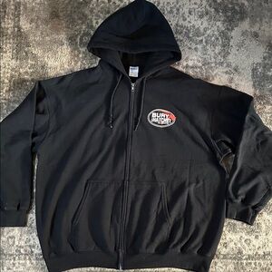 Bury the Hatchet Axe Master Black Hoodie Zip Front Jacket with Pockets
